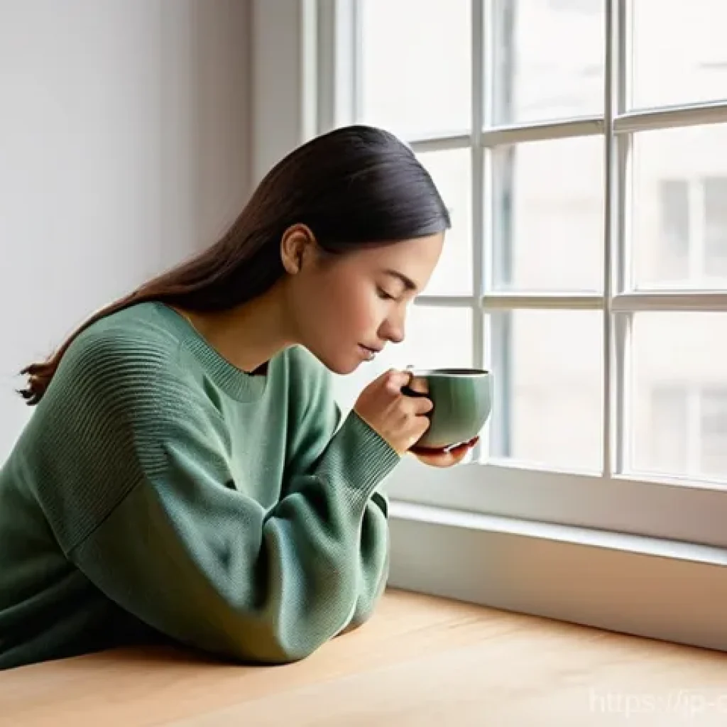 디지털디톡스와 실내 환경의 중요성 - **Prompt 1: Serene Digital Detox Moment**
"A person, gender-neutral, wearing comfortable, modest...